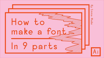 How to make a font. Drawing Your Letters in Adobe Illustrator (Part 1)
