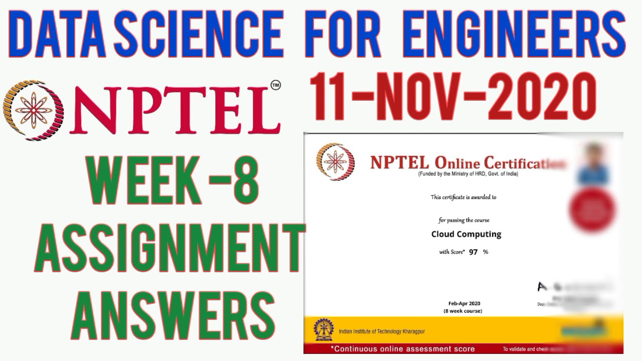 answers for nptel assignments