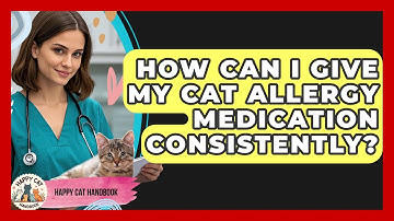 How Can I Give My Cat Allergy Medication Consistently? - Happy Cat Handbook