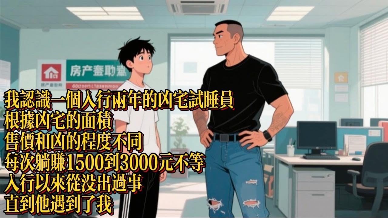 我認識一個入行兩年的凶宅試睡員，根據凶宅的面積售價和兇的程度不同，每次躺賺1500到3000元不等|恐怖動漫|懸疑動漫|虐心動漫