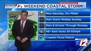 WPRI 12 Weather Forecast 10/9/25 Frosty Cold Overnight, Sun Friday