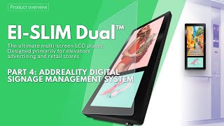 Elevator Advertising Dual LCD Display - 1.2 Part 4: Addreality Digital Signage Managing System