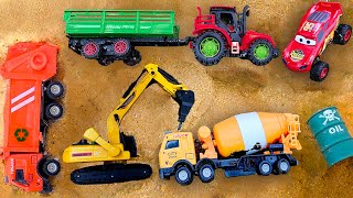 Find and rescue vehicles buried in sand | BonBon Cars TV