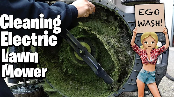 How I clean my Electric Lawn Mower  EGO 21" LM2100 ~ Cleaning Electric Lawnmower Step by Step Guide