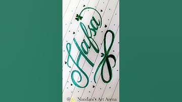 Hafsa Name Art #shorts #ytshorts
