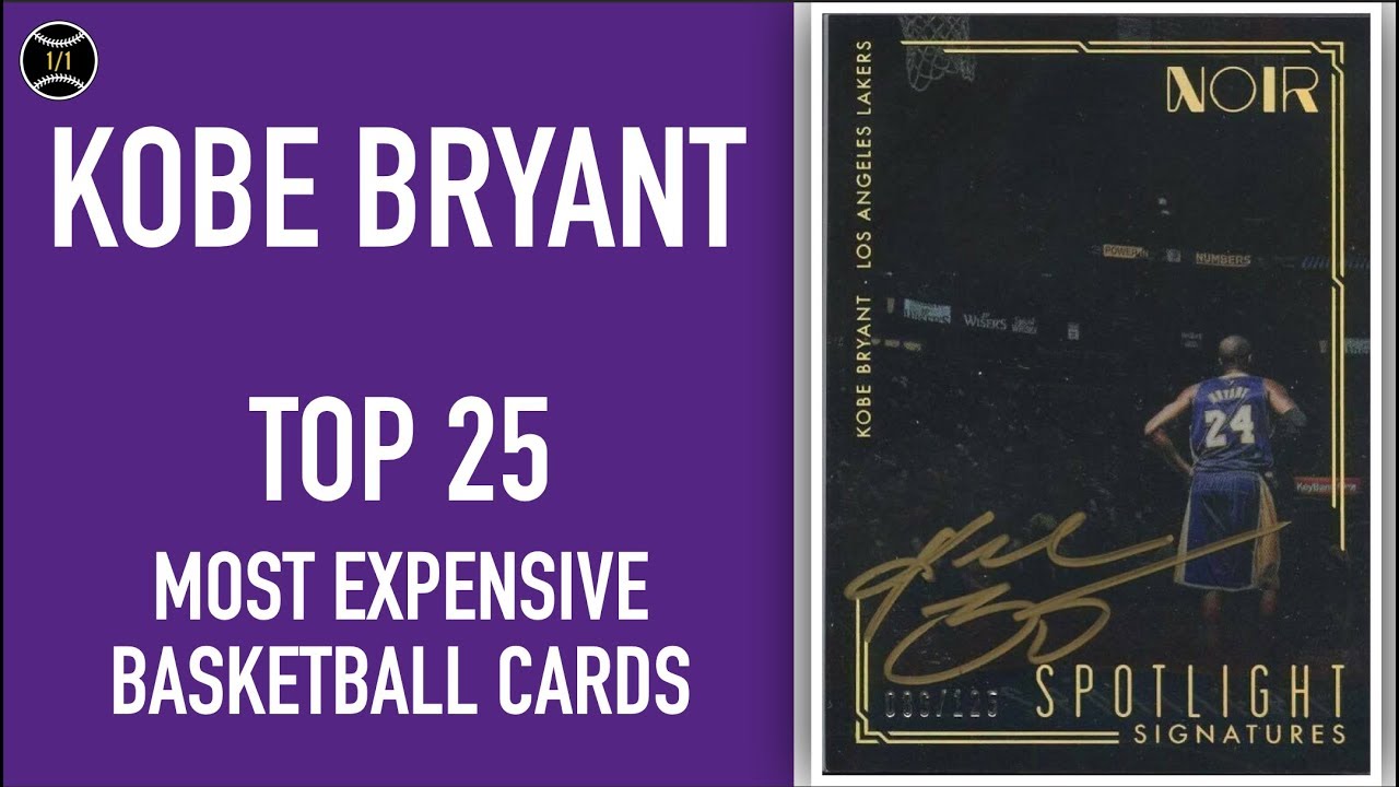 Kobe Bryant Top 25 Most Expensive Basketball Cards Sold on Ebay Q1 of