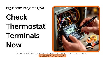 Terminal-Letter Wiring Checkover for Thermostats