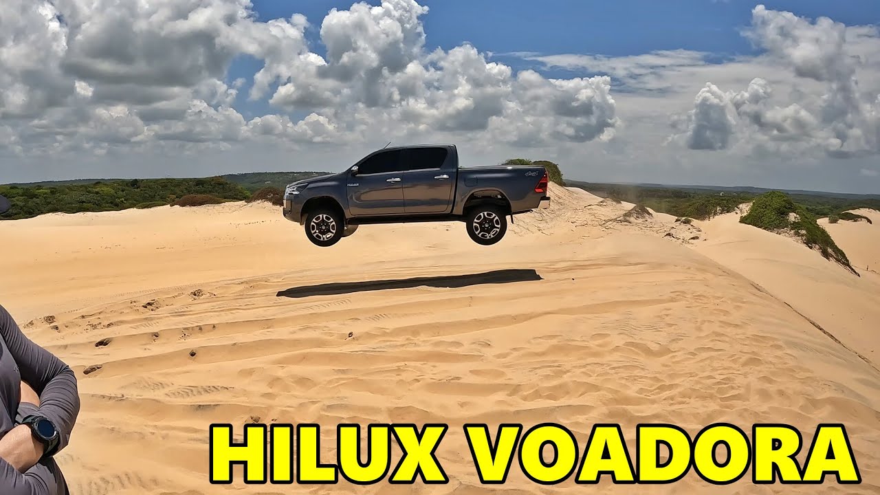 PAJERO SPORT, DUSTER 4X4, JIMNY, FRONTIER, RAV4 E HILUX NAS DUNAS DE MALEMBÁ- RN (HILUX VOO NA DUNA)