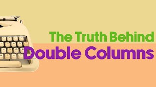 Famous The real reason why academic articles have two columns Wealth