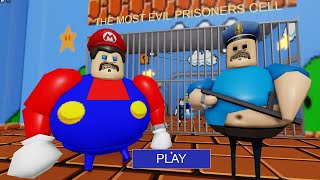 Mario Barrys Prison Run Scary Obby Walkthrough Full Game 