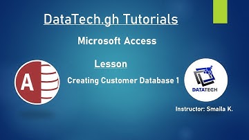 Designing Customer Database in Microsoft Access