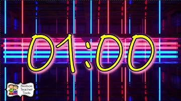 1 Minute Neon Countdown Timer