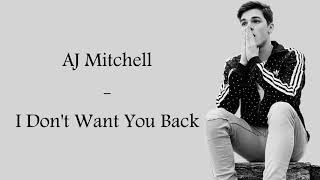 I Don't want you back, I Don't wanna let you go 😣[AJ Mitchell] *
