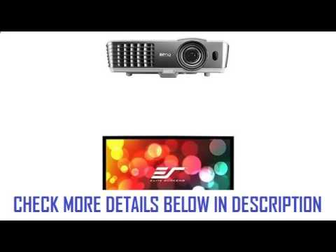 benq-ht1085st-3d-full-hd-short-throw-home-theater-projector-and-elite-screens-sable-frame-b2-series