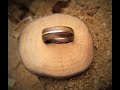Como hacer anillo con madera de nogal y moneda  antigua(1870) de cobre(wooden and metal ring)