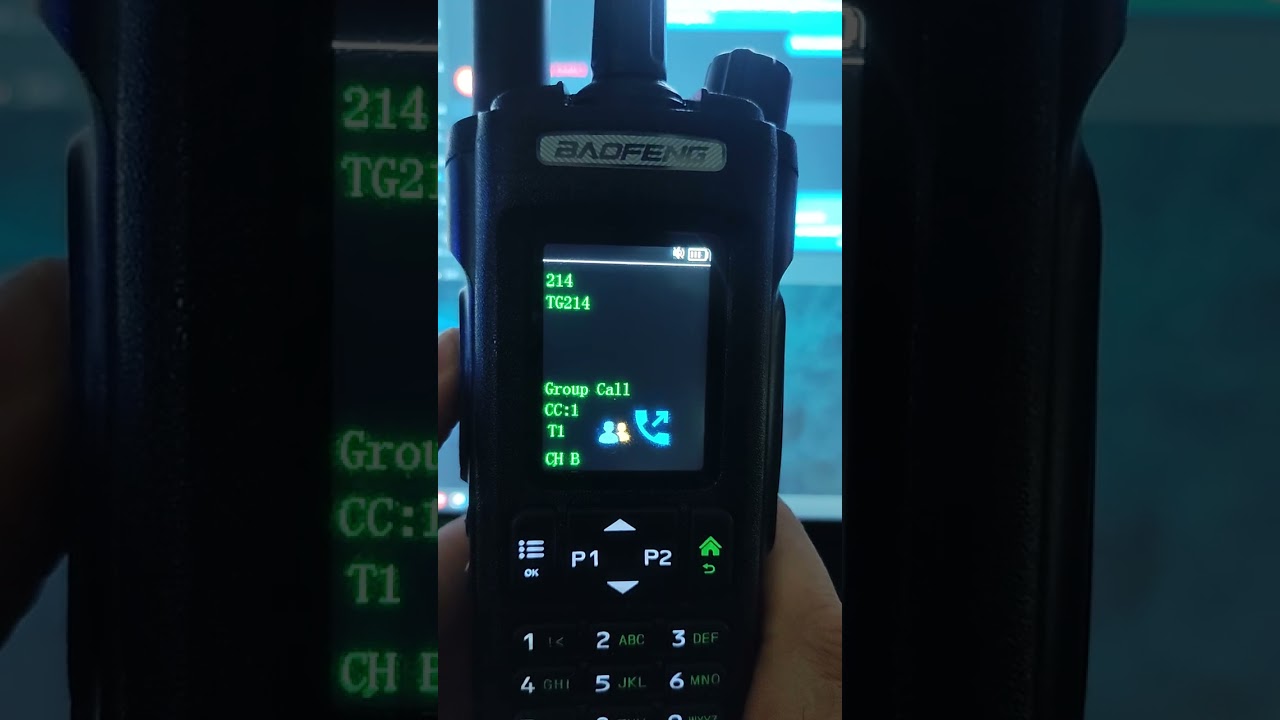 Baofeng DM32 selección de TG temporal