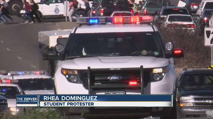 Denver high school students walk out of class in anti-Trump protest