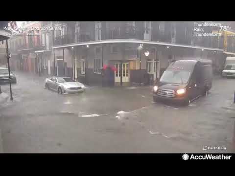 Pre-Hurricane Barry Flooding Timelapse from Webcam in New Orleans 7/10 -  YouTube