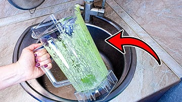 FAST AND SIMPLE! Special TRICK to clean the blender in 10 seconds! Сlean with me kitchen.