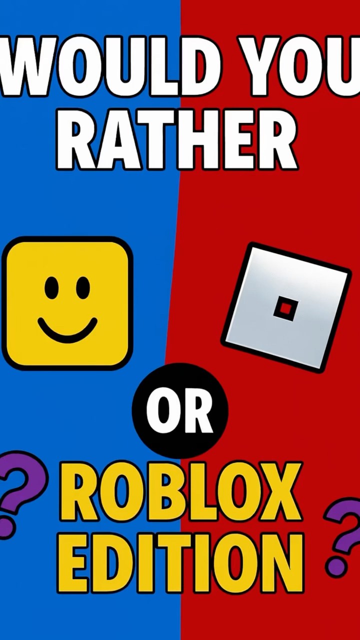 What Would You Rather Roblox Edition YouTube Oardefault 