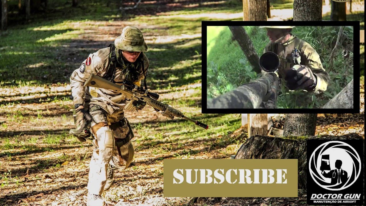 Airsoft Sniper gameplay -  Scope cam - Timber Industry