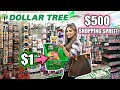 DOLLAR TREE GIRLY $500 SHOPPING SPREE! *I BOUGHT 500 THINGS*