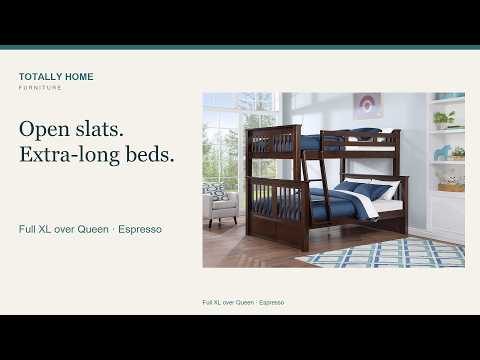 Gustav Espresso Full over Queen Bunk Bed video overview