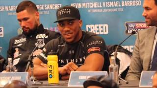 HEATED!!! ANTHONY JOSHUA & DILLIAN WHYTE UNBELIEVABLE PRESS CONFERENCE EXCHANGE / BAD INTENTIONS