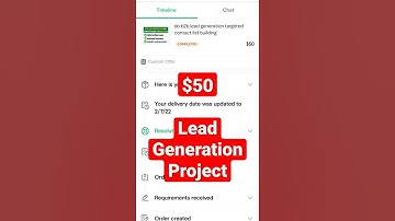 $50 Lead Generation Live Project on Fiverr #leadgeneration #fiverrliveproject #b2bleadgeneration
