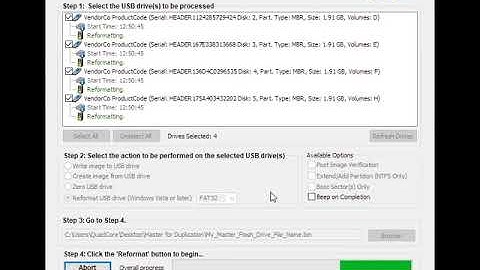 How To Copy Data To Multiple Flash Drives at One Time Format The Drives