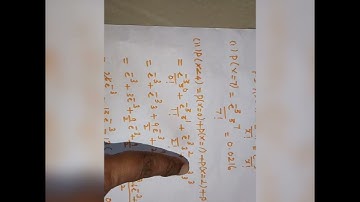 Random process and linear algebra Unit 1 Random variable poisson distribution problem 4