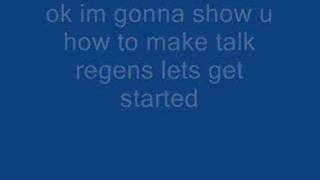 roblox how to make talk regens