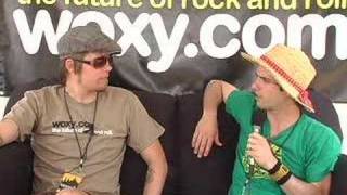 Clap Your Hands Say Yeah Backstage at Bonnaroo 07