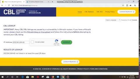 How to Remove ip from Blacklist/CBL
