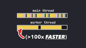 WEB WORKERS made my code over 100x faster (almost ZERO blocking time)