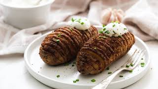 Air Fryer Hasselback Potatoes