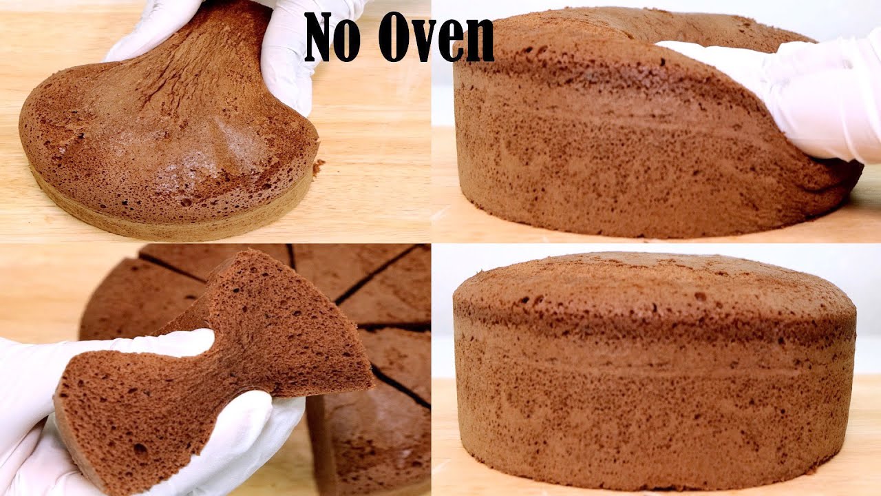 No Oven Chocolate Cake Recipe | How to Make Soft & Fluffy Chocolate Cake
