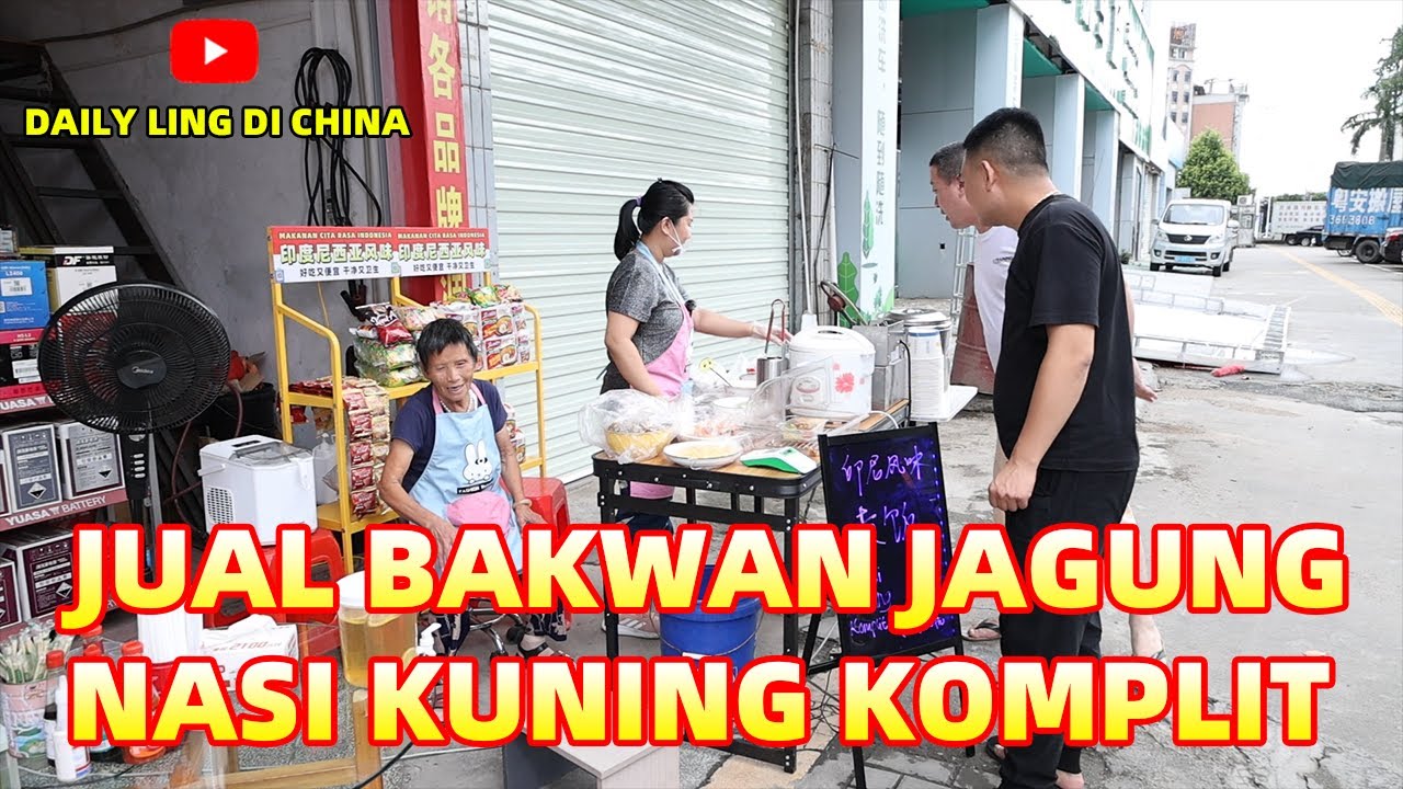 JUALAN BAKWAN JAGUNG & NASI KUNING , BANYAK PEMBELI BARU YANG SUKA & PENASARAN SAMA NASI KUNINGKU