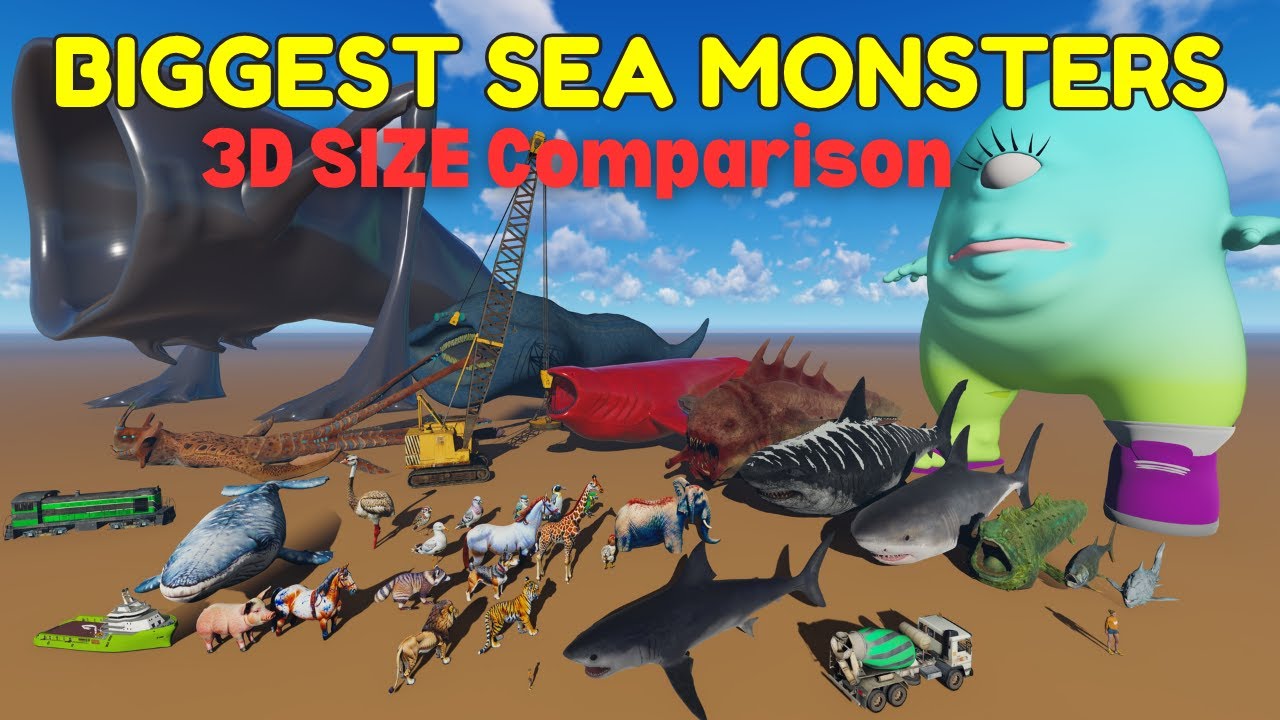 🌊 Biggest Sea Monsters EVER Seen in 3D! | BLOOP vs SEA EATER vs EL GRAN MAJA