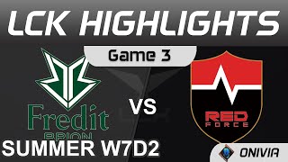 BRO vs NS Highlights Game 3  LCK Summer Season 2021 W7D2 Fredit BRION vs Nongshim RedForce by Onivi