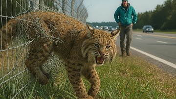 He Saved a Bobcat Stuck in a Fence — Now They’re Best Friends