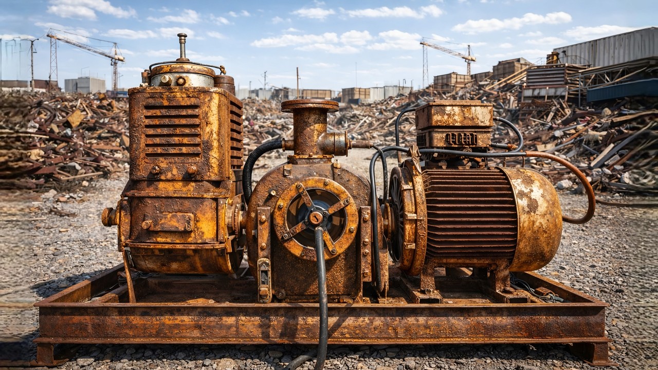 Abandoned 30 Years in a Scrap Yard – Severely Rusted Vintage Machine ...