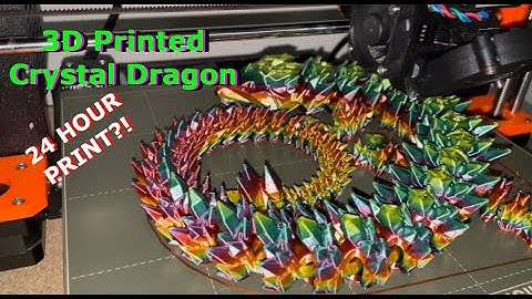 3D Printing a HUGE Crystal Dragon (Prusa Mk3s+ and Ender 3 V2)