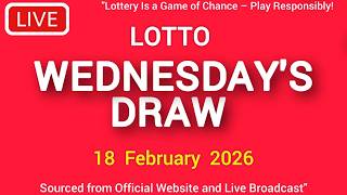 The National Lottery Lotto Draw Live results from Wednesday 18 Feb 2026 | tonight lotto