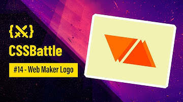 ⚔️. CSS Battle — Web Maker Logo (Battle #2 - Target 14)