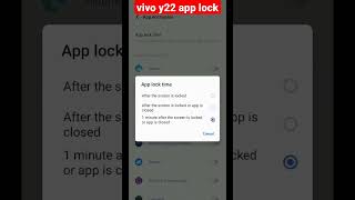 vivo y22 app lock kaise kare | how to app lock in vivo y22 screenshot 1