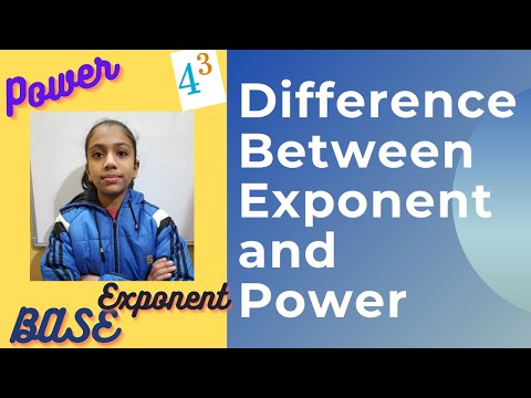 🔴Difference between Exponent and Power || MATHS ||💥