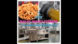 Fried Bugles Snacks Extruder Compound Pellets Extruding Equipment Bugles Pellets Extrusion Machine