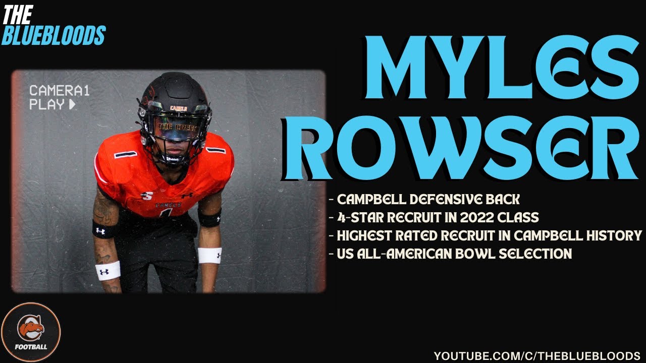 Myles Rowser (Campbell DB) Interview | The Bluebloods - YouTube