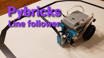 Lego Powered Up line follower using Pybricks